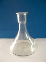 Wholesale Simple design clear Glass flat bottom vase