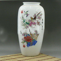 Wholesale Chinese peony hand-painted high overglaze porcelain vase