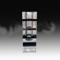 Wholesale Polished Crystal rectangular glass Eropean modern style vase