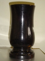 Wholesale Shanxi black granite funeral vase mordern style tombstone vase