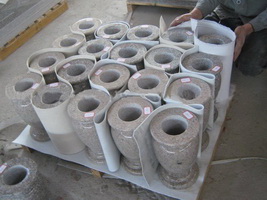 Wholesale good quality granite tombstone vase cemetry vase with most favorable wholesale price