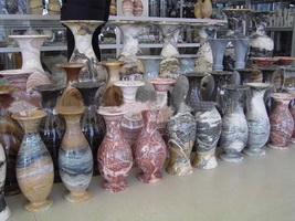Wholesale various design colorful flower marble vases on promotion