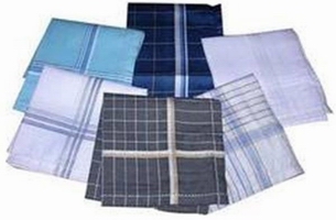 Wholesale men's best seller cotton stripes handkerchief elegant promotional handkerchiefs