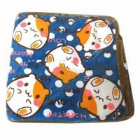 Wholesale lovely animal cartoon printed small handkerchiefs baby cotton towels