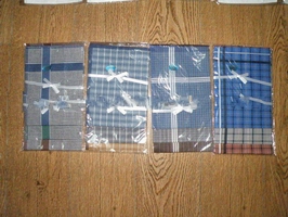 Wholesale promotional cotton printed handkerchief plain handkerchief for men