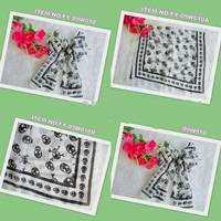 Wholesale hot sale cotton handkerchief girl's fashional printed neckerchief with various style