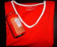 Unisex fashion desgin red breathable eco-friendly cotton v-neck t shirt