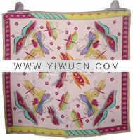 Wholesale digitali printed silk satin handkerchief