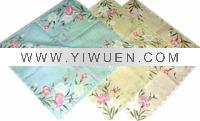 Wholesale Lady's waved edge flower design cotton handky