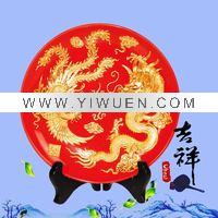 Wholesale mainstream sculpture ceramic plate souvenir gift