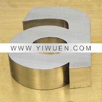 Wholesale 304 /316 Gold Polished Stainless Steel Letter