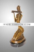 Wholesale Bronze slight lady sculpture casting statue(TPF-017)
