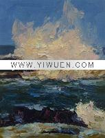 Wholesale oil painting (L2225) scenery painting, impressional painting, original oil painting
