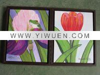 Wholesale oil paintings with brush stroke framed canvas