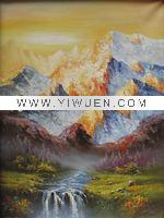 Wholesale scenery oil painting (L2312 winter afternoon) scenery painting, impressionist oil painting, oil painting