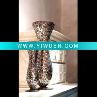 mosaic glass vases