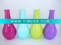 Wholesale color glass flower vase for home deocration