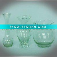 Wholesale handblown clear glass vase