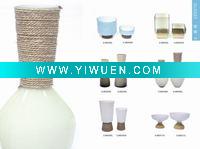 Wholesale decorative flower glass vase