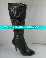 ladies boots, women boots, fashion boots, pu boots
