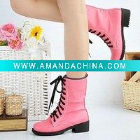 Wholesale Fashion Cross-strap PU Leisure Boots