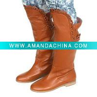 Wholesale Minimum:1 piece - Real Leather Fashion Women Boots No.CHL001