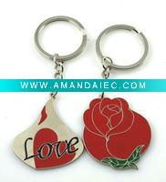 Wholesale Wedding Gift/Flower Couple Keychains