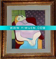 Wholesale Picasso's masterpiece Dream Silk Picture with western feature