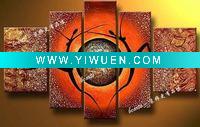 Wholesale nine-head bird decorative original 100% handmade abstract Combination of oil paintings