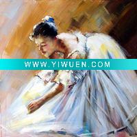 Wholesale 100% Handmad Portrait Dancing Chinese Oil Painting