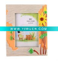 Wholesale plastic flower photo frame KD523