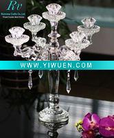 Wholesale New Design Five Arm Crystal Candle Holder
