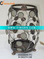 Wholesale metal table candle holder with glasses