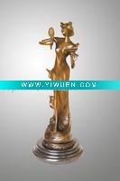 Wholesale Bronze Beautiful Woman Sculpture(TPF-006)