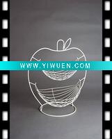 Wholesale Knock Down Powdering Wire Fruit Basket (APPLE)