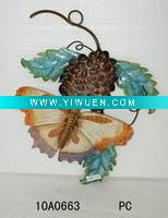 Wholesale 2010 new design metal butterfly for home decoration on nature