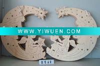 Wholesale WOODEN LASER HANG WITH LED LIGHTS