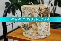 Wholesale nice through-carved birch wooden lantern for home decoration
