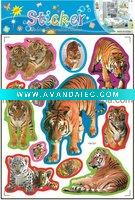 Wholesale puffy sticker foam animal stickers