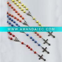 Wholesale wood beads Rosary necklace