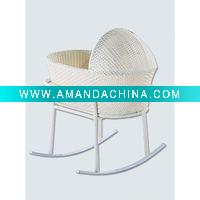 Wholesale modern rattan baby cradle RB 001