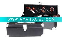 Wholesale PU leather wine box with accessories