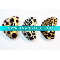 Wholesale Hair Clip With Leopard/dot Pattern Acrylic Hair Clamp