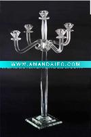 Wholesale 5 arm Crystal candelabra for wedding