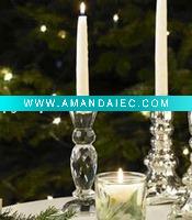 Wholesale pillar crystal candle holder