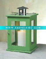 Wholesale Green wood lantern