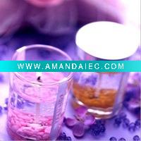 Wholesale glass gel candle