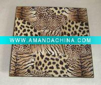Wholesale SQUARE ANIMAL PU PLACEMAT