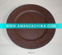 Wholesale BROWN PU PLATE