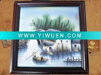 Wholesale The best home decor and gift Chinese silk frame landscape painting